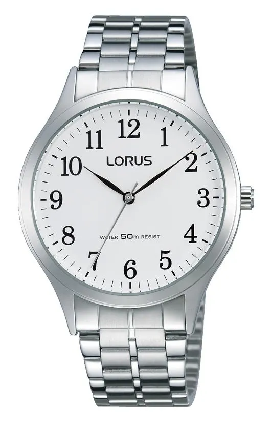 Lorus White and Silver Watch Model RRS03VX-9