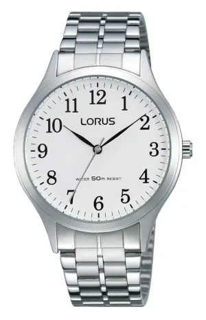 Lorus White and Silver Watch Model RRS03VX-9