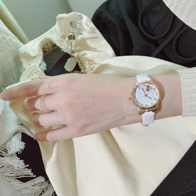 Luminous Kids Children Watch Digital Round Dial Children Watch Leather Strap Quartz Watches Kid Girls Clock Relogio Montre Reloj