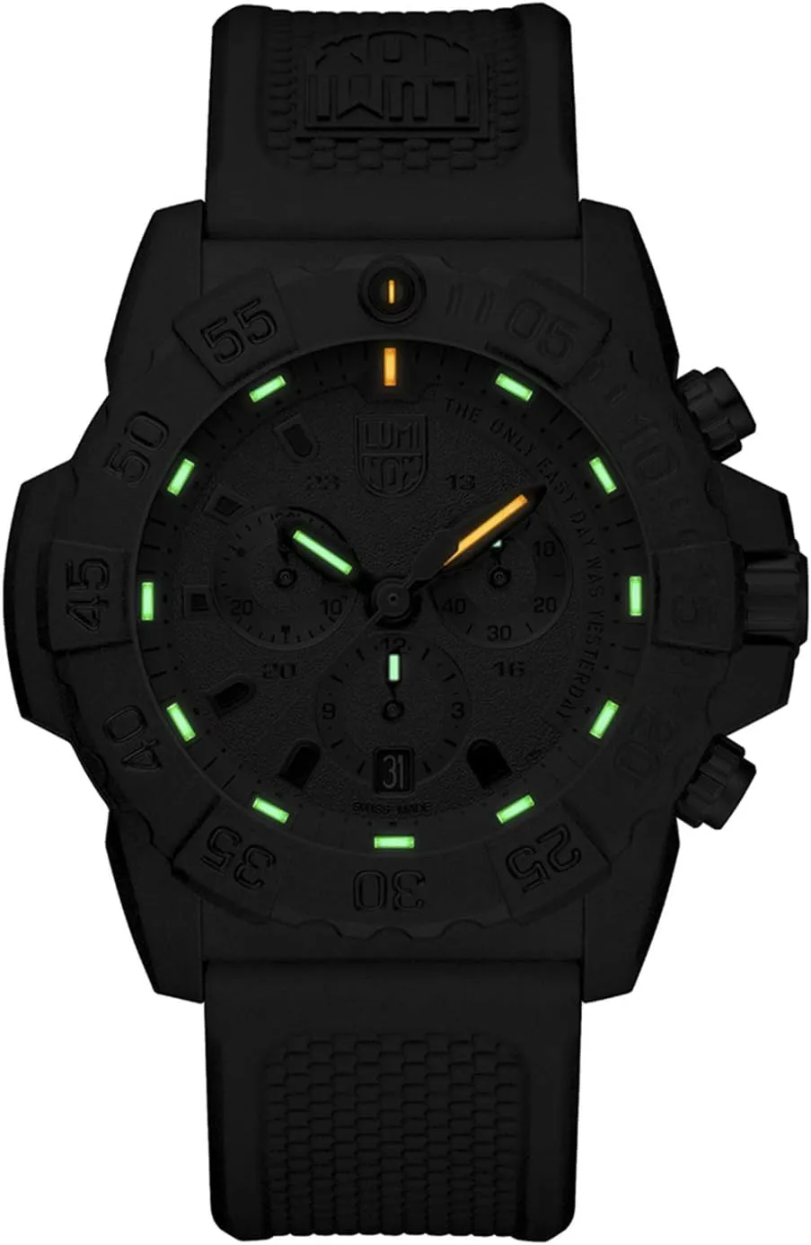 Luminox - Navy Seal - Men's Watch 45 mm  Military Diving Watch - Black Chronograph - Water Resistant - Mens Watch - Date Function - 200 m - Mens Watches - Made in Switzerland