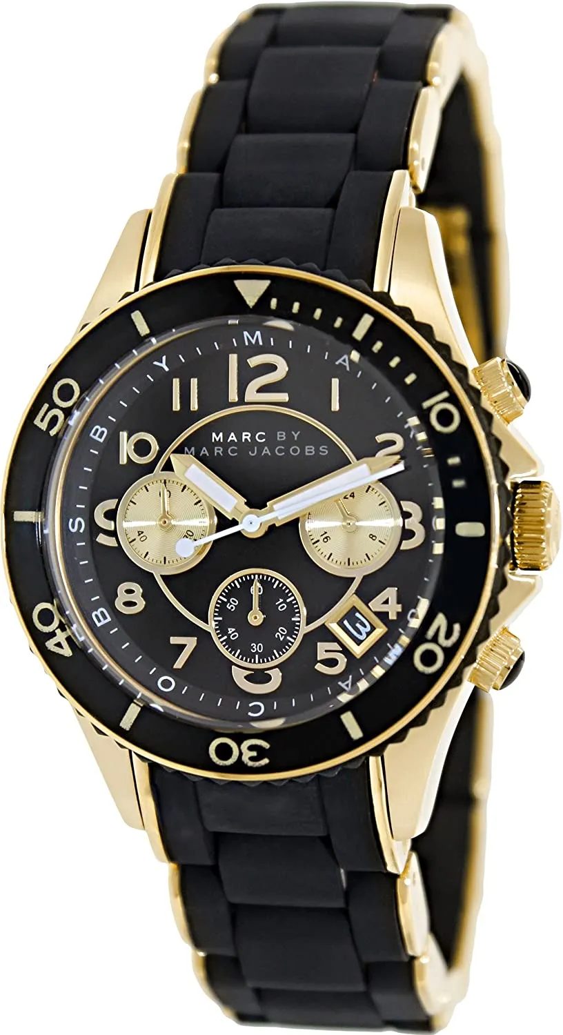 Marc By Marc Jacobs Rock Matte Black Chronograph Watch MBM2598