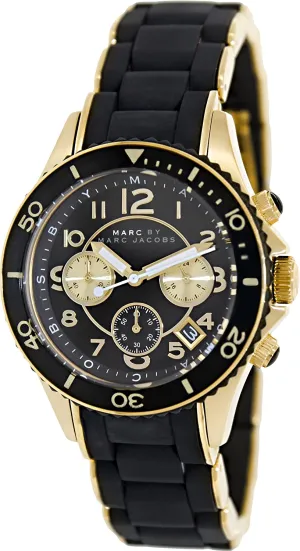 Marc By Marc Jacobs Rock Matte Black Chronograph Watch MBM2598