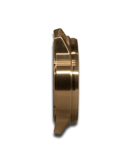 Medium Brown Stressed Leather Cuff Watch Stainless 42MM Sapphire