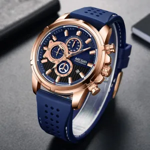 Megir Quartz Chronograph Watch For Men 2101