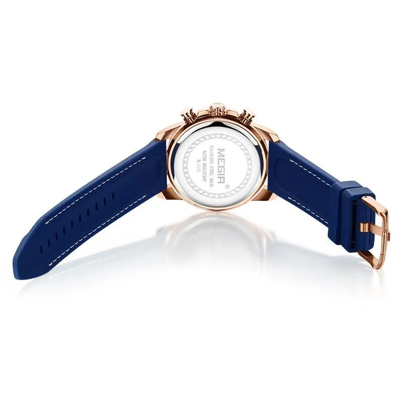 Megir Quartz Chronograph Watch For Men 2101