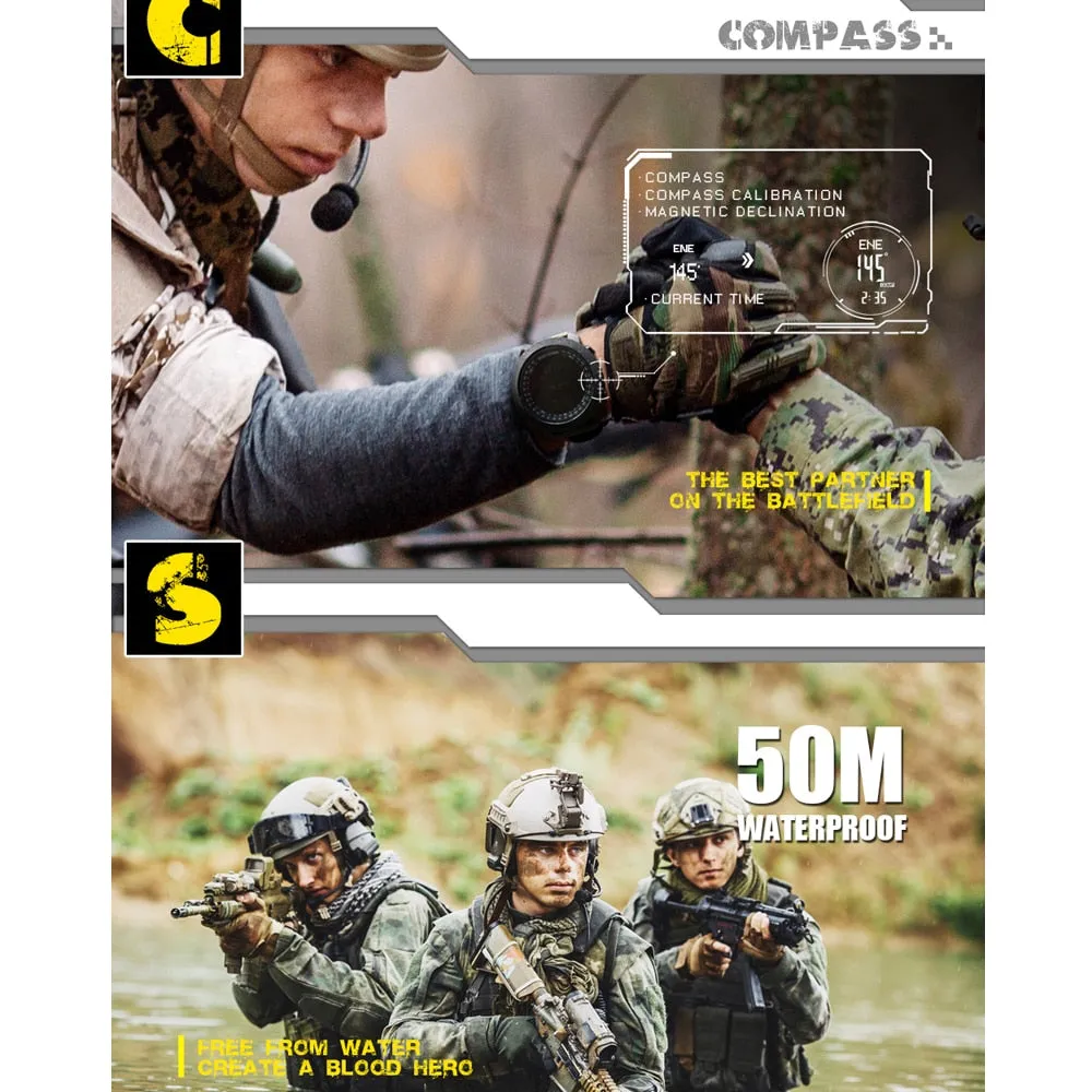 Men sport Digital watch Running Swimming Military Army watches