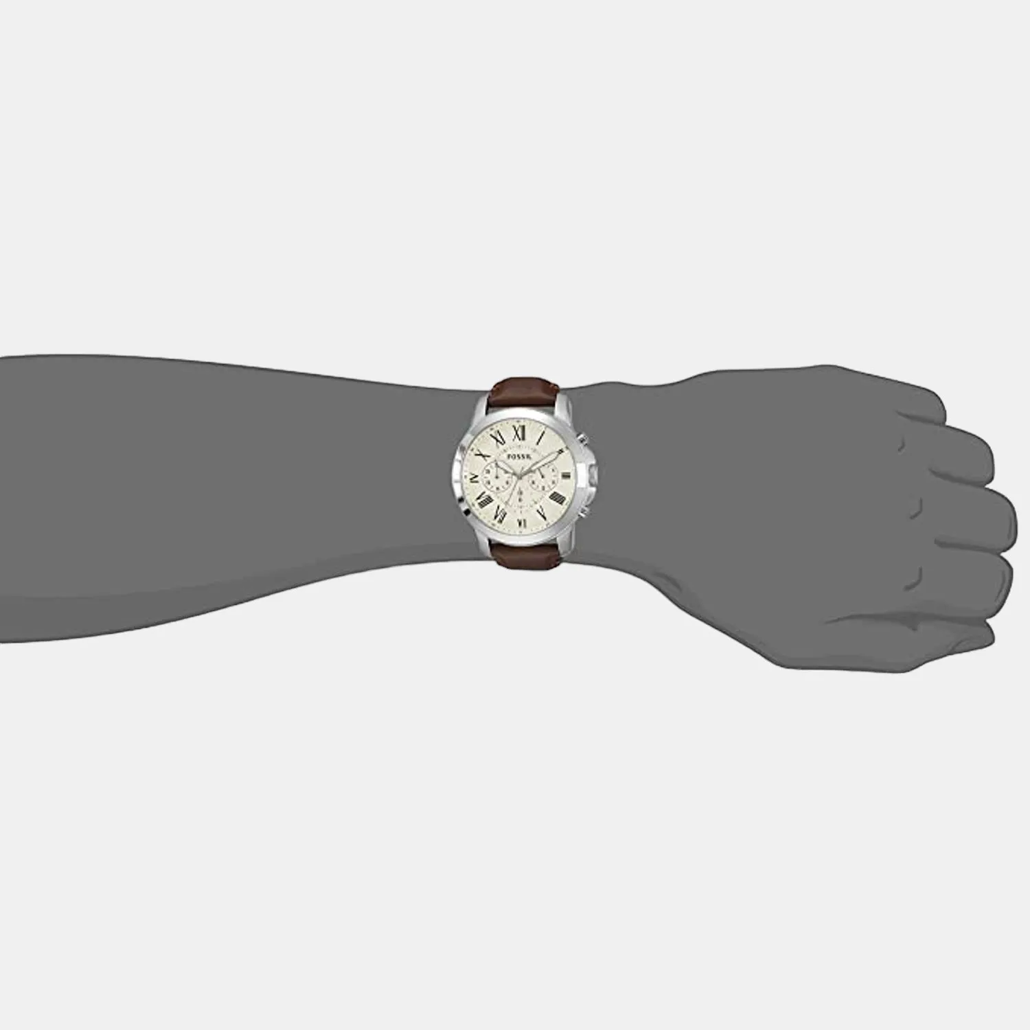 Men's Grant Brown Chronograph Leather Watch FS4735