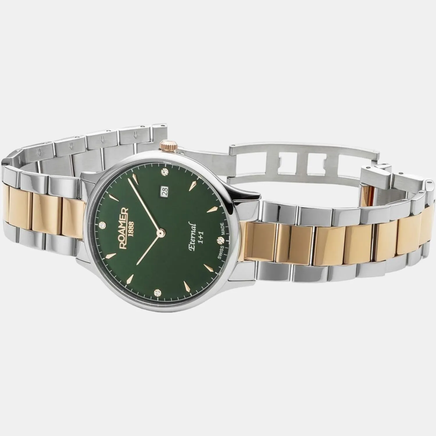 Men's Green Analog Stainless Steel Watch 863833 49 75 50