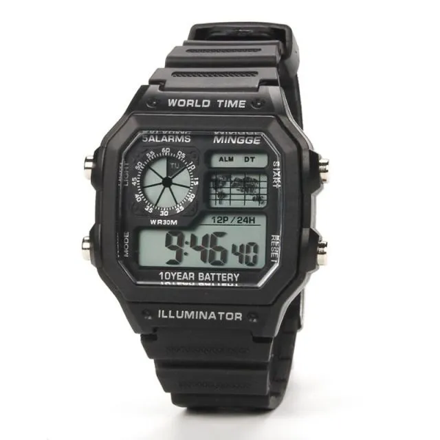 Military Digital Outdoor Sports Watch Men's Sports Luminous  Watch
