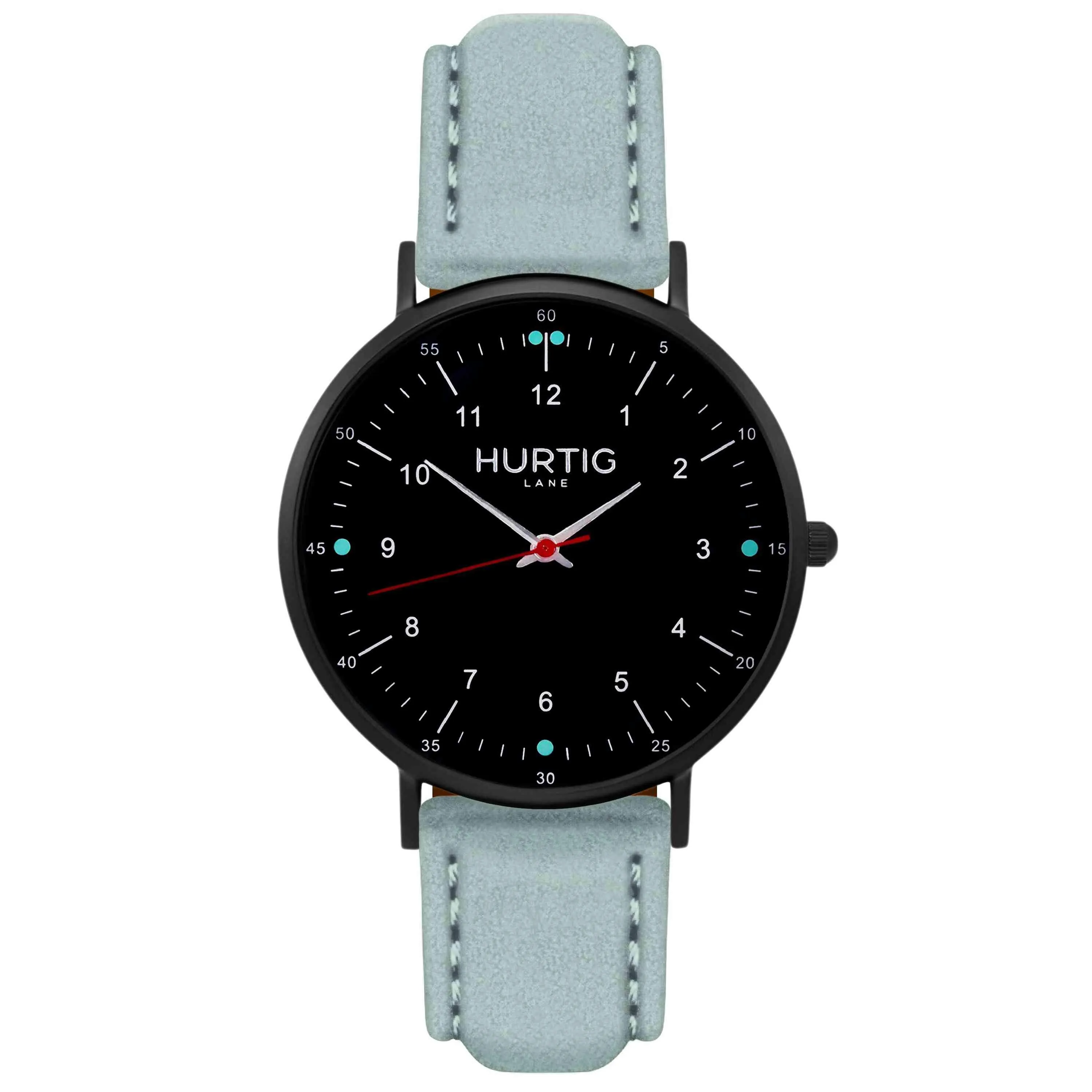 Moderna Vegan Tweed Watch All Black & Camel