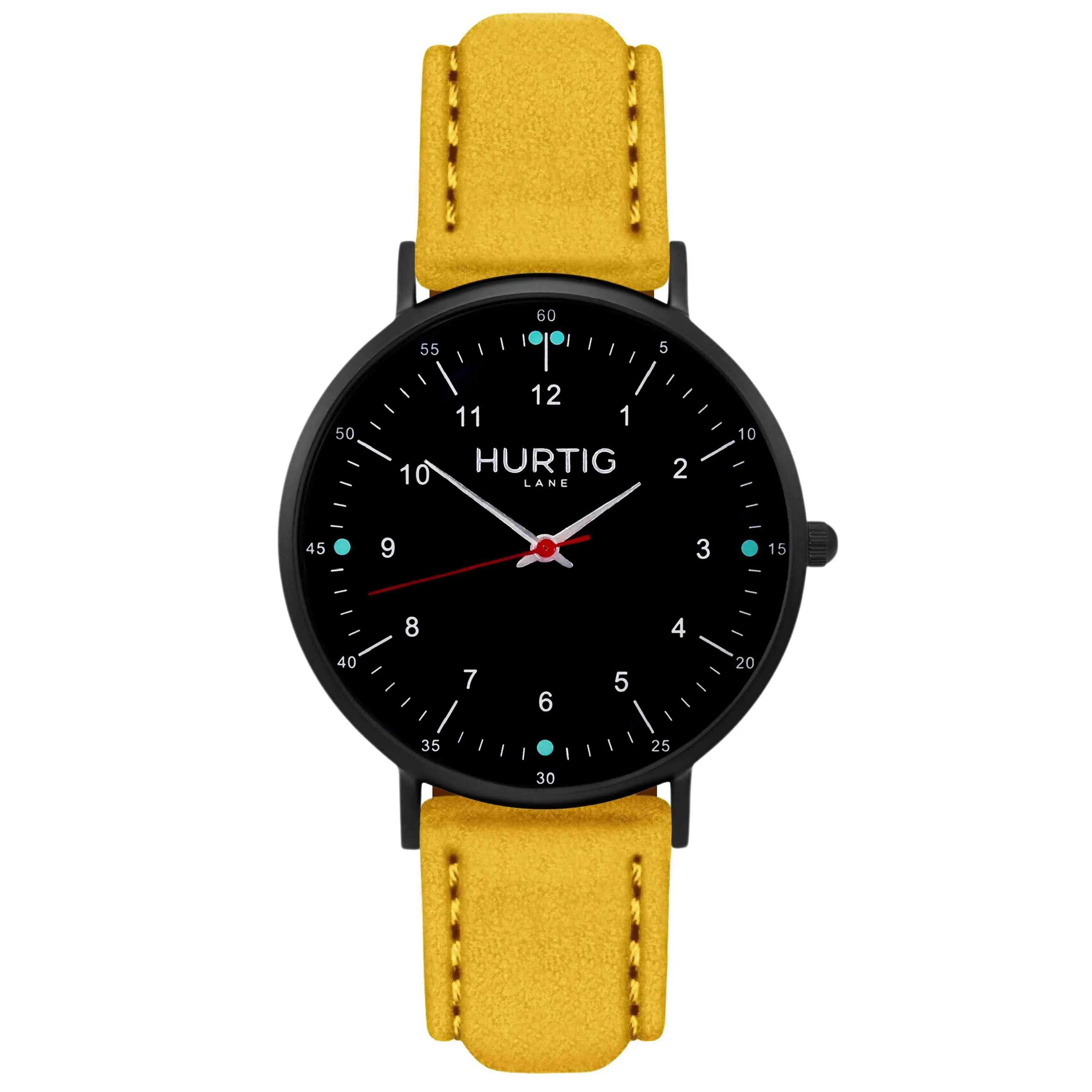 Moderna Vegan Tweed Watch All Black & Camel