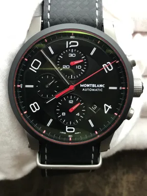 Montblanc Timewalker Chronograoh 7318 Black Dial Automatic Men's Watch