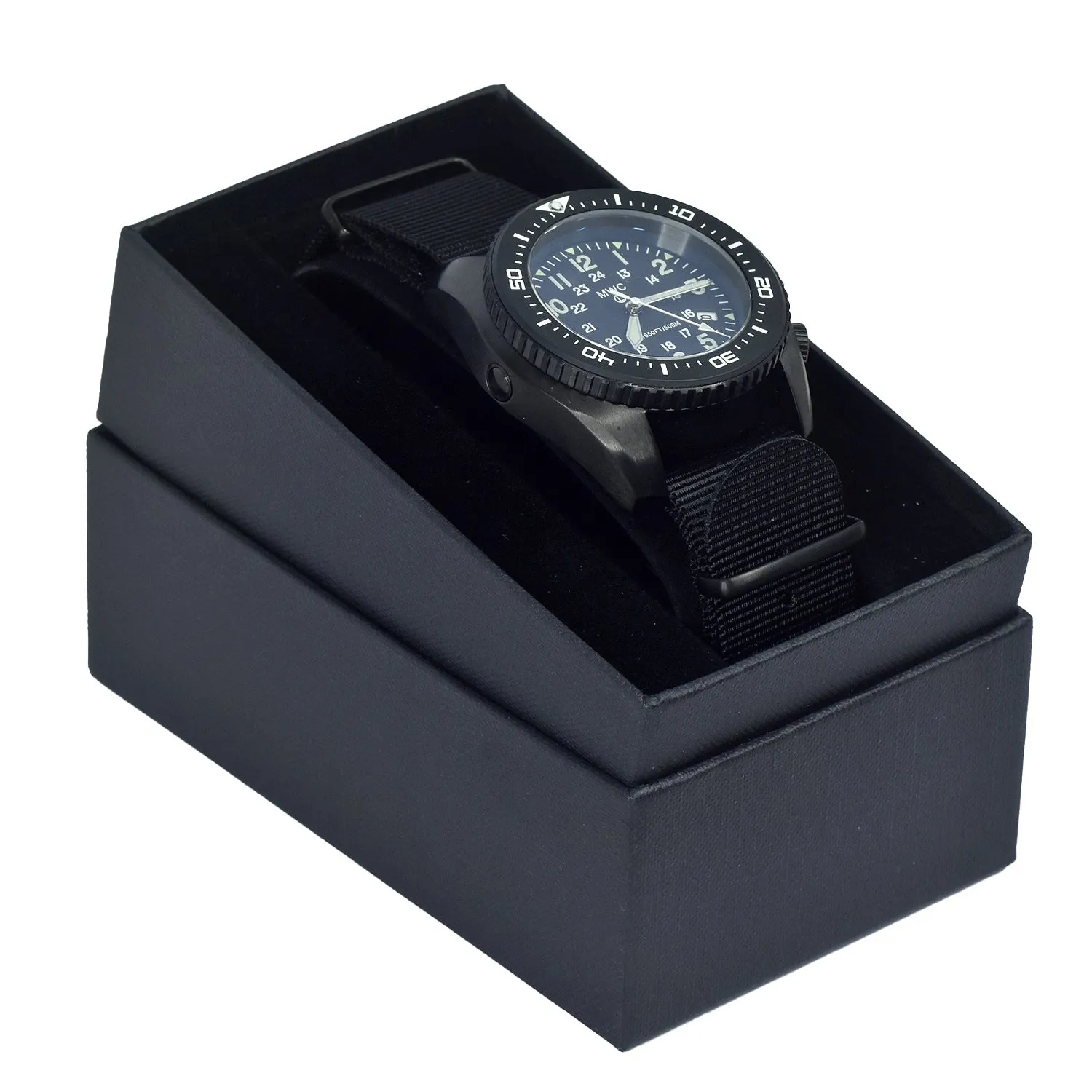 MWC 500m (1640ft) Water Resistant Stainless Steel Automatic Divers Watch With 12/24 Dial, Sapphire Crystal, Ceramic Bezel and Helium Valve