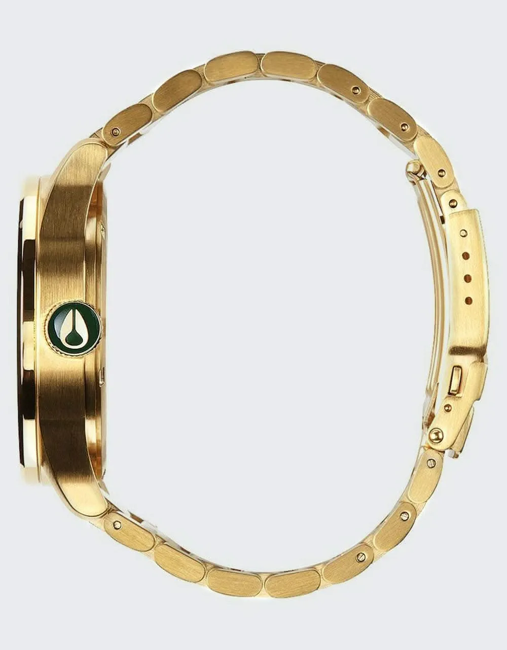 Nixon Sentry SS Watch - Gold/Green Sunray