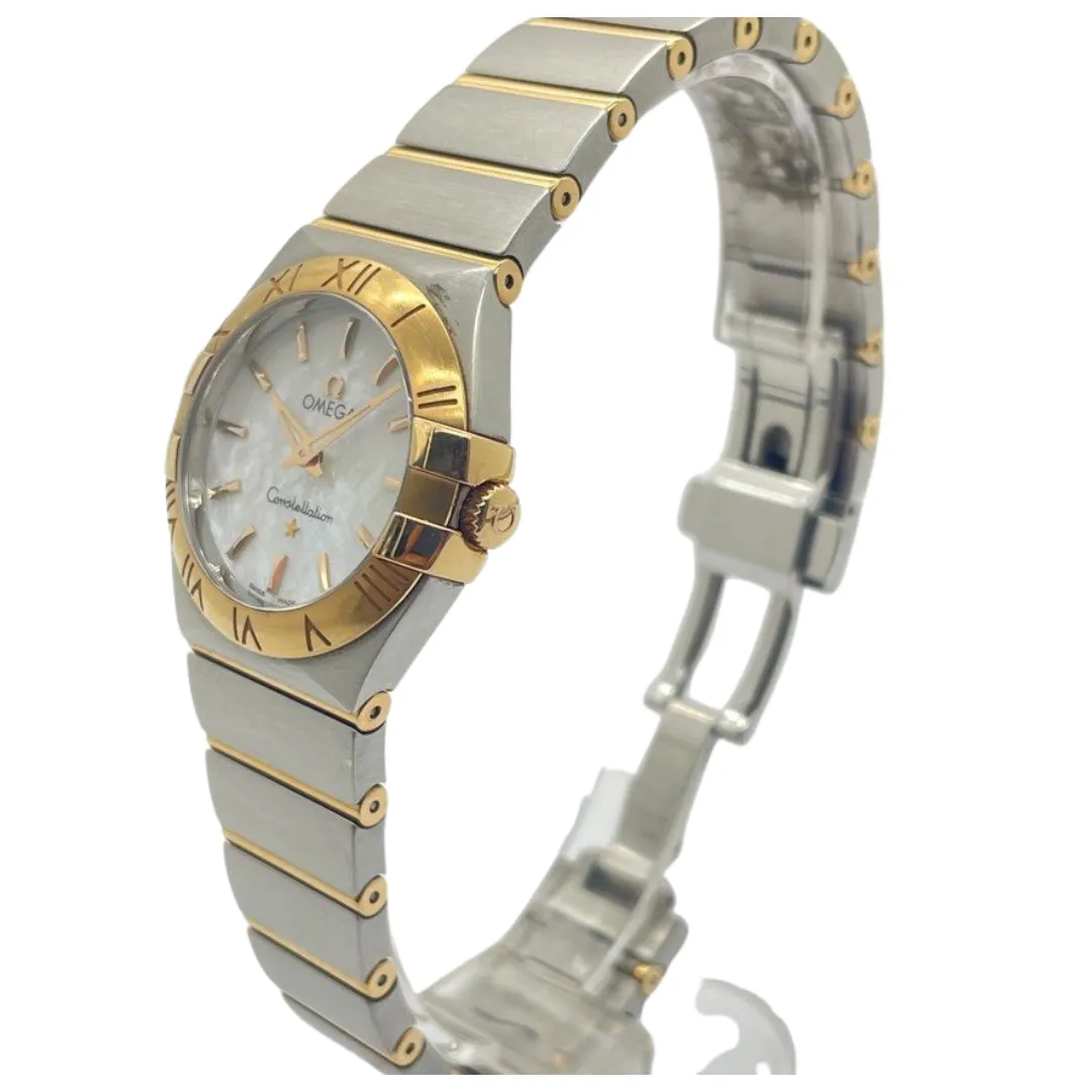 Omega Constellation Quartz 27mm Steel/Gold Mother of Pearl Dial Watch