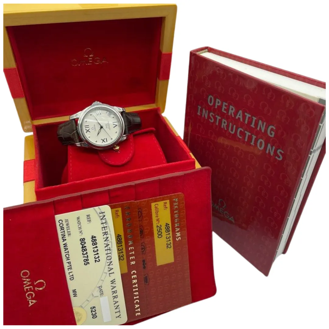 Omega DeVille Co-Axial 32.5mm Automatic White Dial Watch