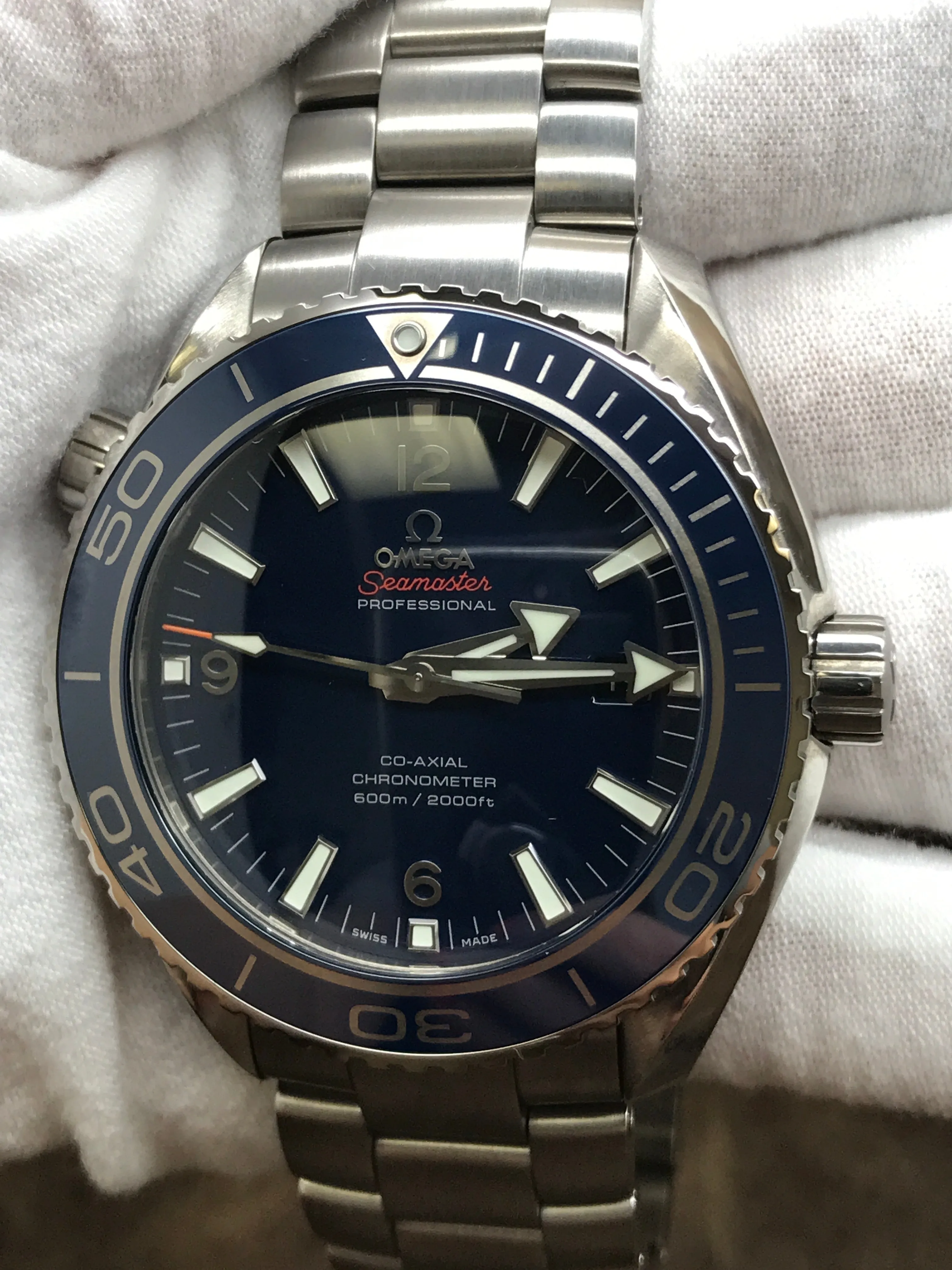 Omega Planet Ocean 600m 232.90.46.21.03.001 Blue Dial Automatic Men's Watch