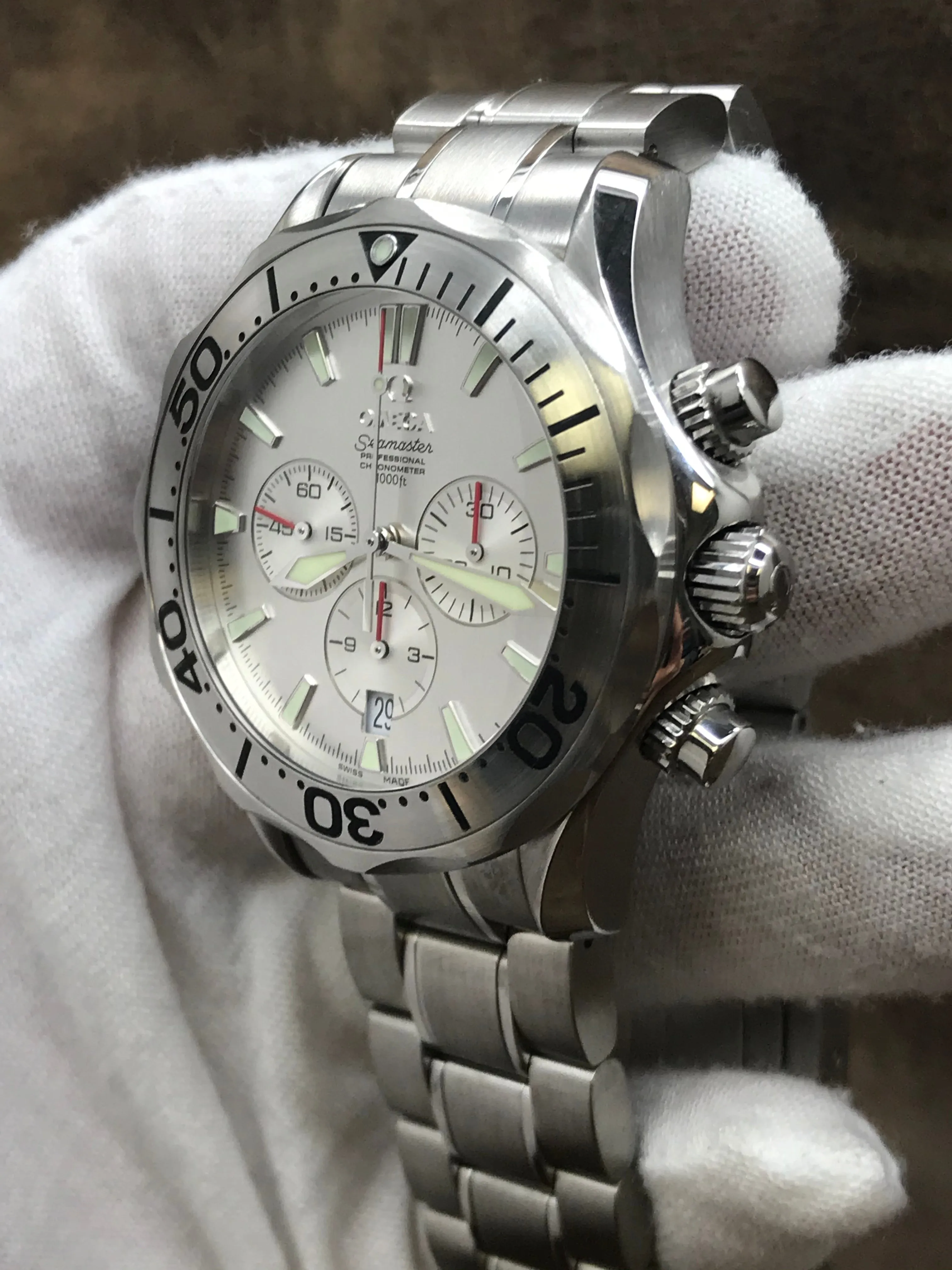 Omega Seamaster Chronograph US Special Edition 2589.30.00 Silver Dial Automatic Men's Watch