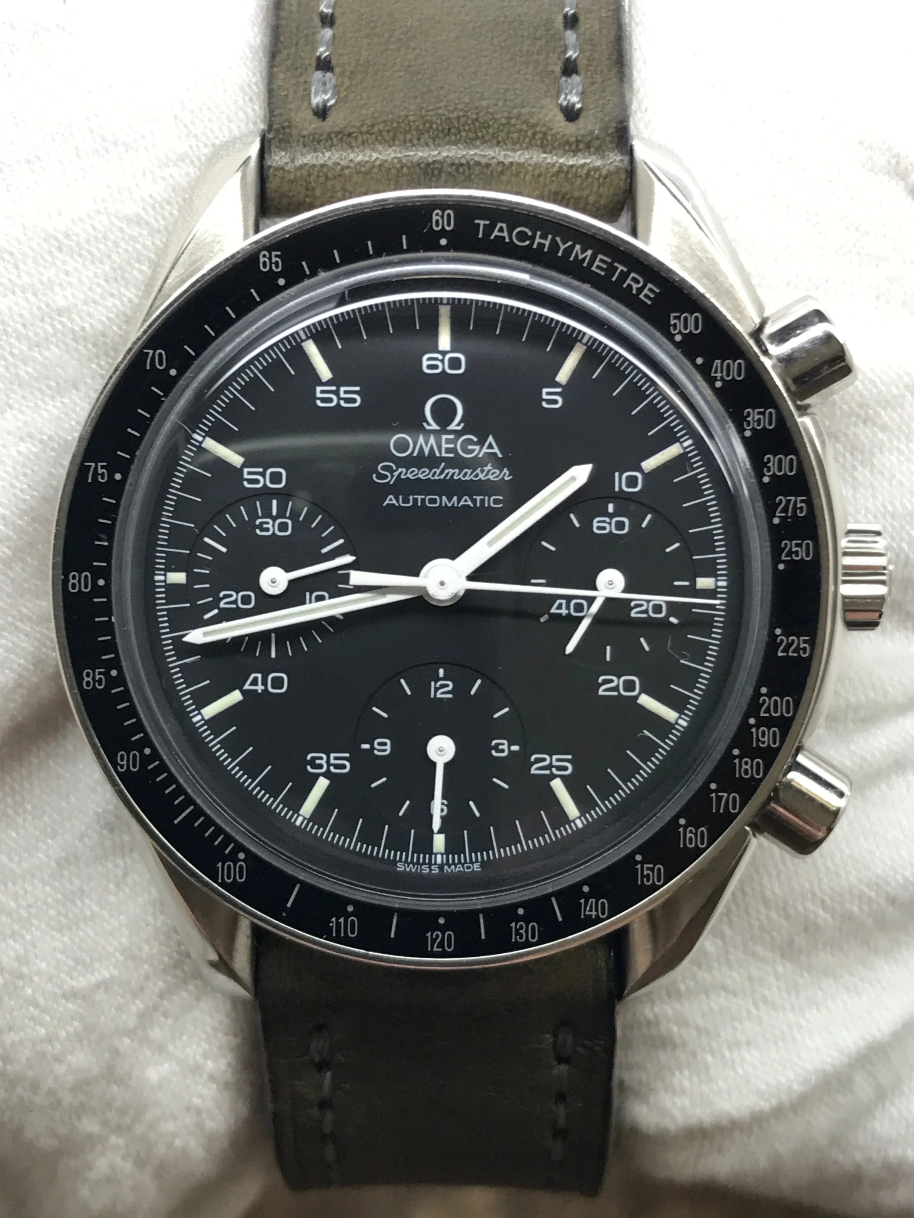 Omega Speedmaster Reduced Speedy 39mm Black Dial Automatic Men's Watch