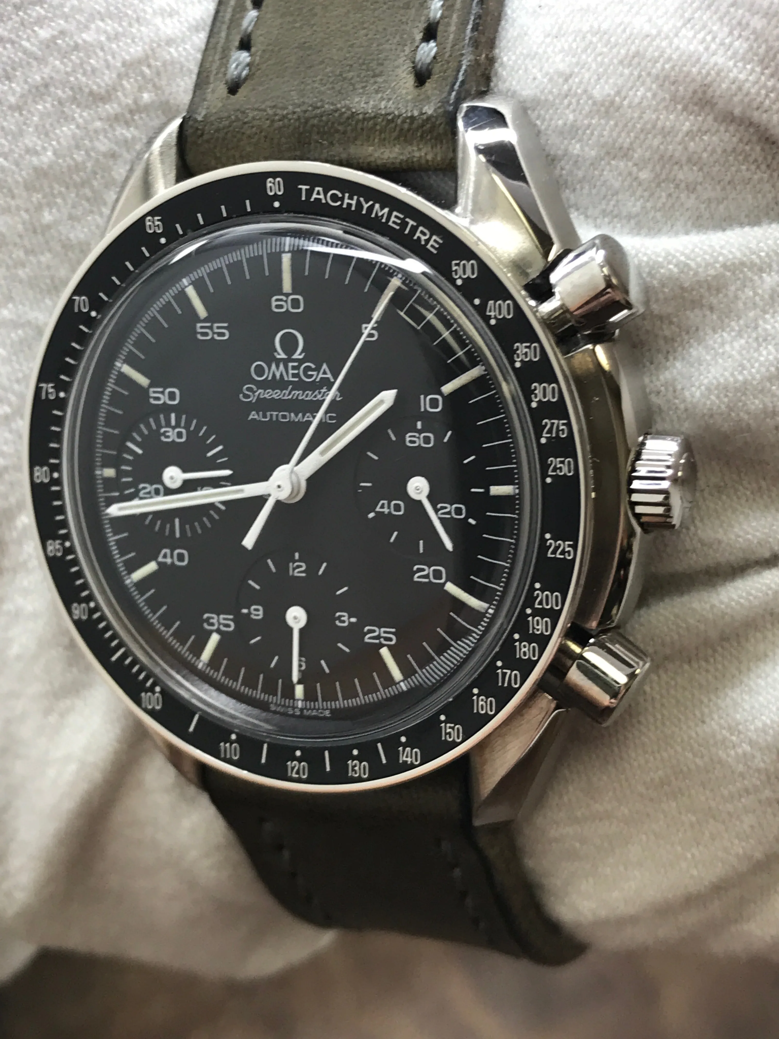 Omega Speedmaster Reduced Speedy 39mm Black Dial Automatic Men's Watch