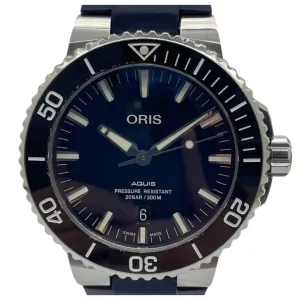 ORIS Aquis 43.5mm Automatic Blue Dial Watch 01 733 7730 4135