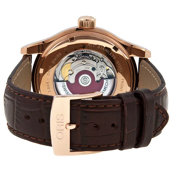 Oris Classic White Dial Rose Gold PVD Men's Watch 733-7594-4891LS 01 733 7594 4891-07 6 20 12