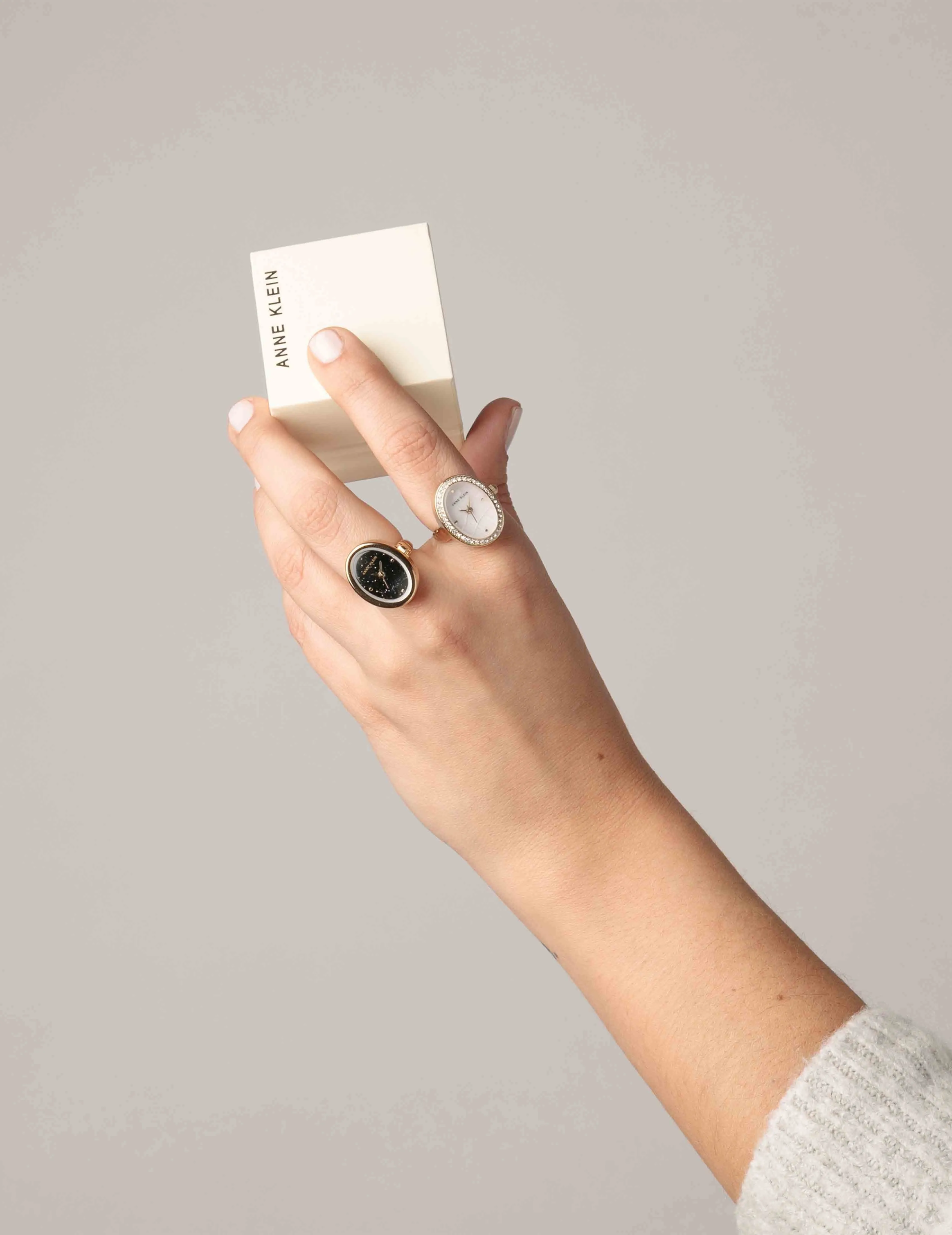 Oval Gemstone Ring Watch