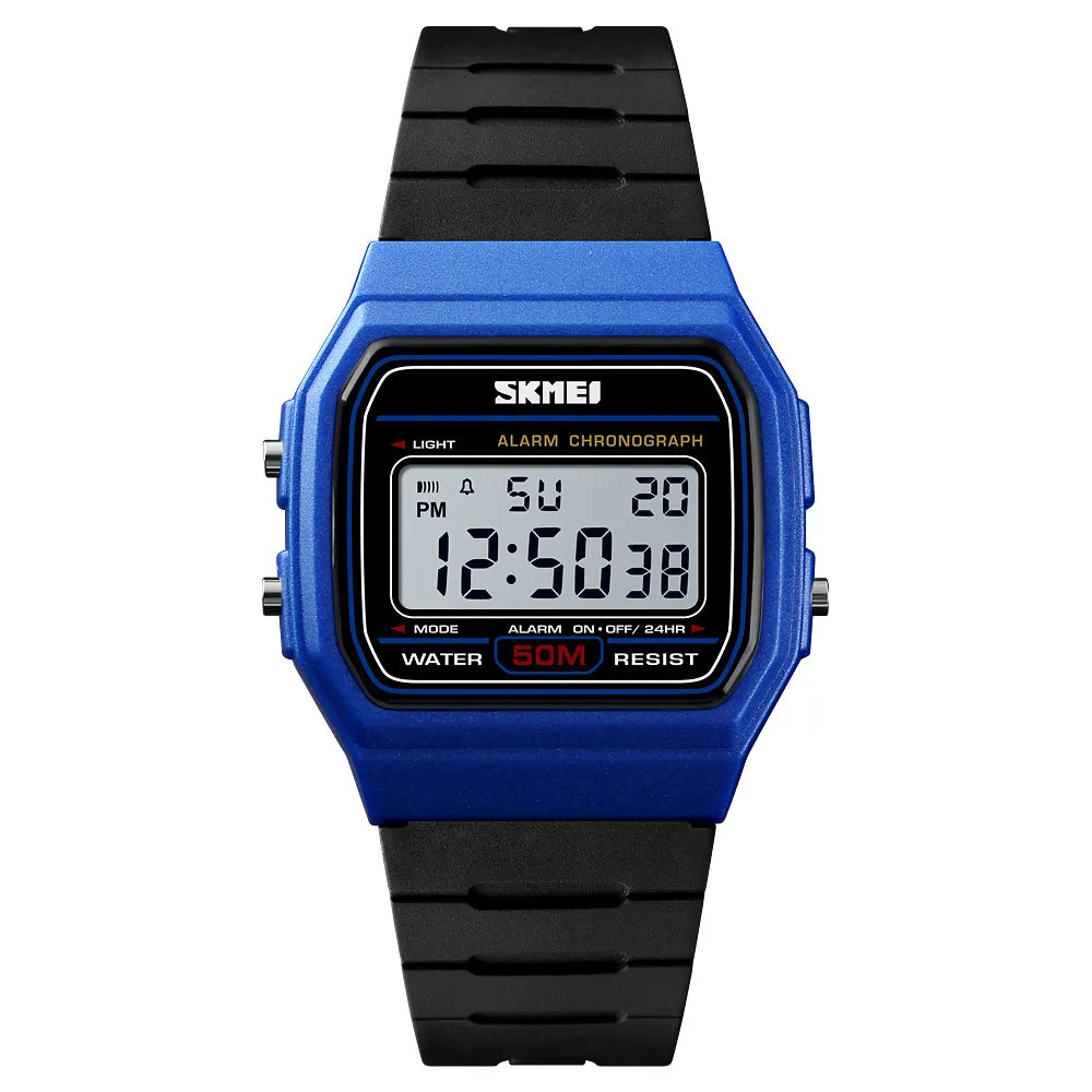 Personality square digital display fashion hipster watch W2314812
