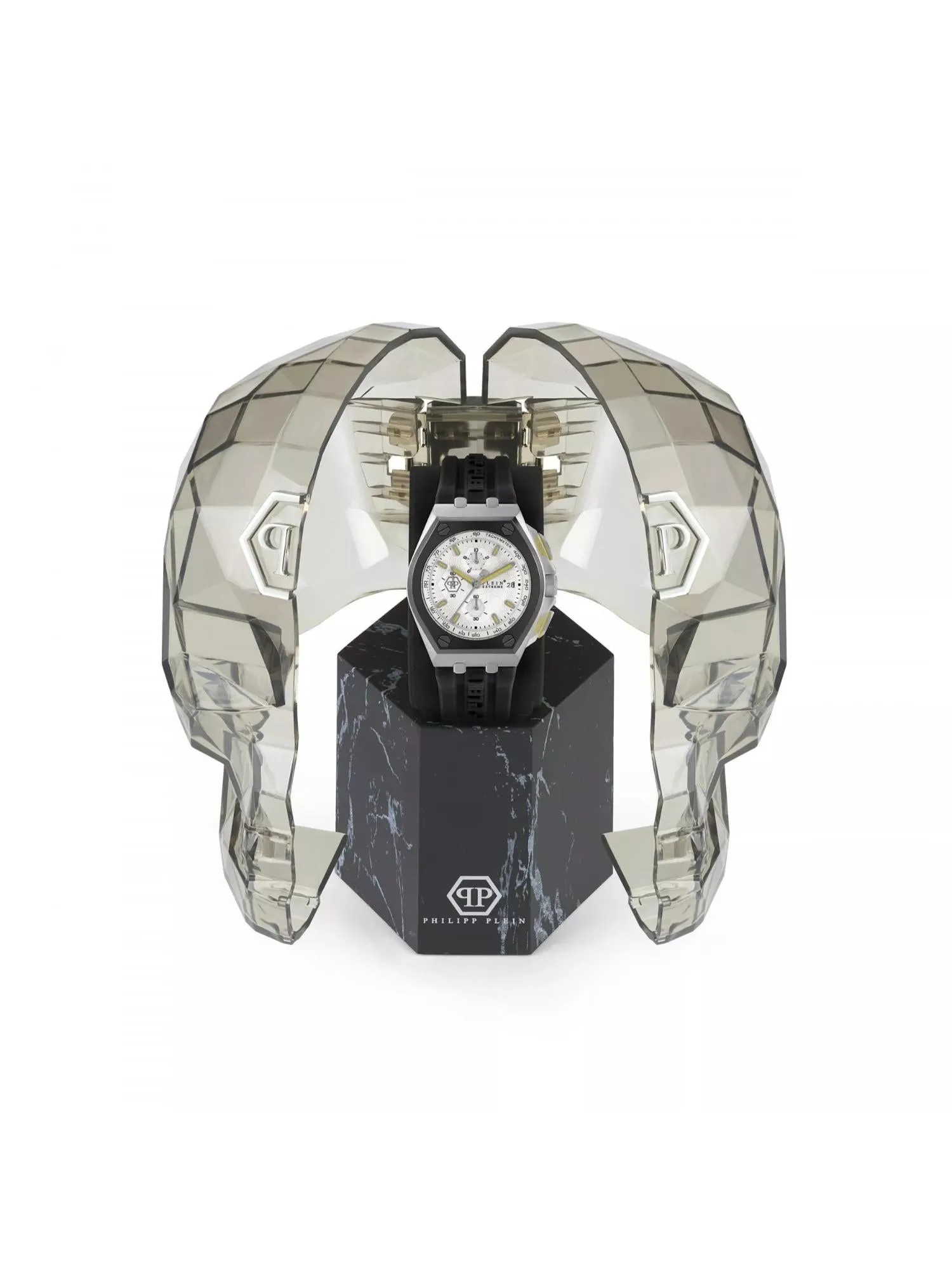 Philipp Plein Men 44 MM Size White Dial Analog Watch - PWGAA0121
