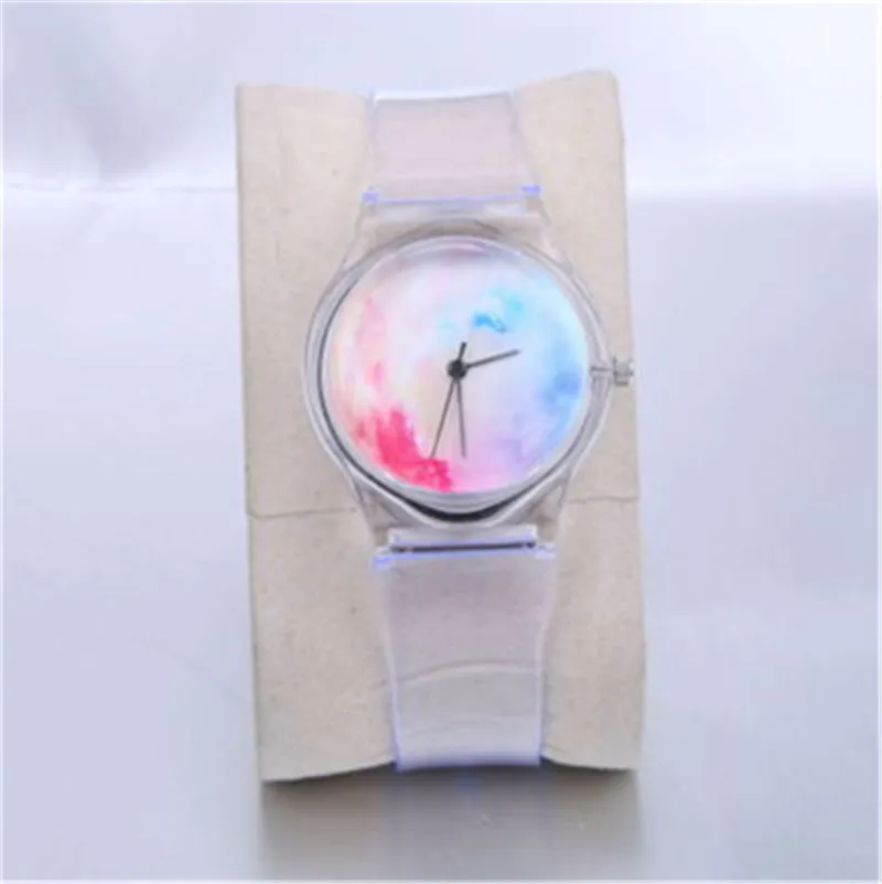 Plastic Transparent PVC Watch Small  Watch Ladies
