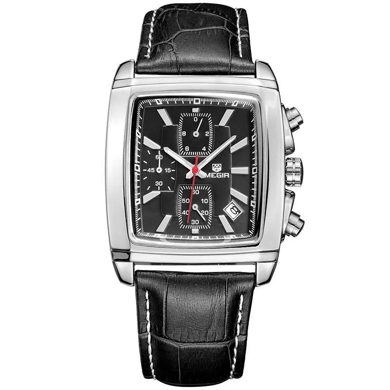 Premium Chronograph Leather Watch