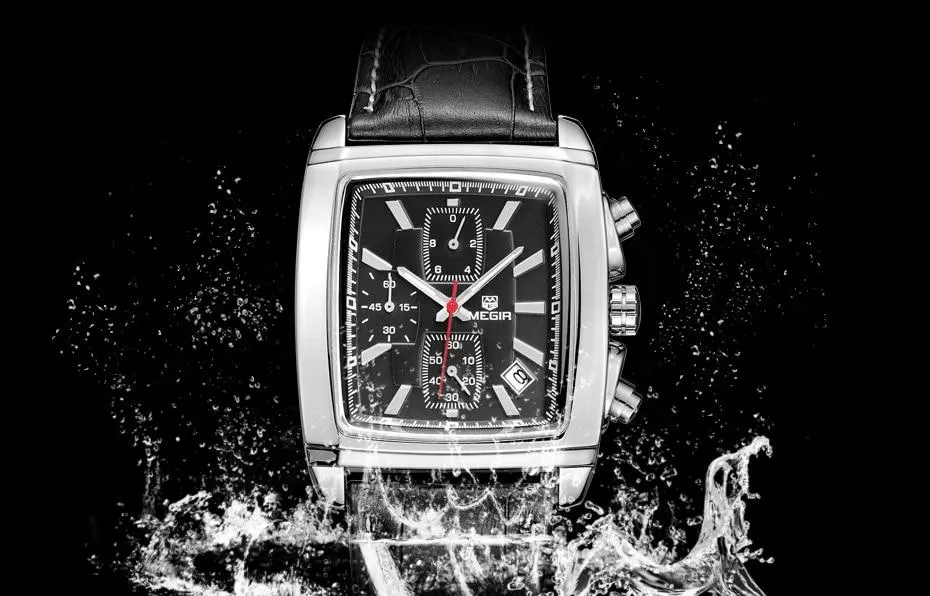 Premium Chronograph Leather Watch