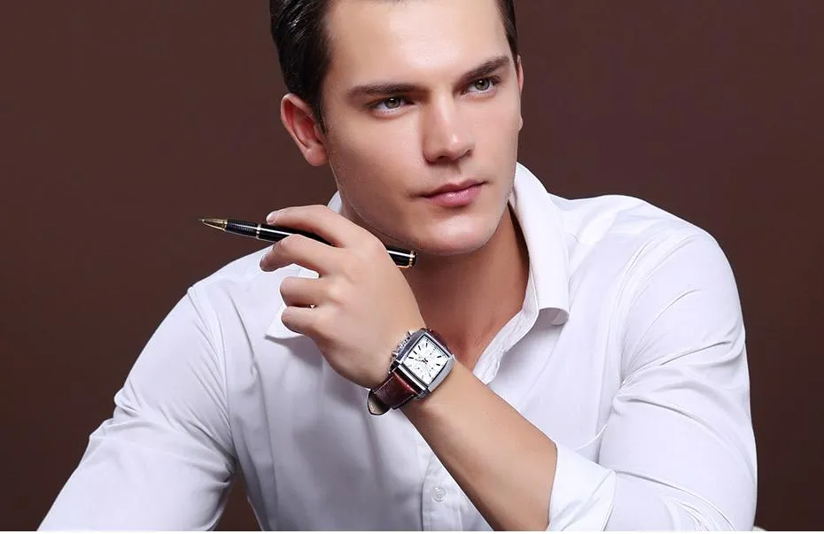 Premium Chronograph Leather Watch