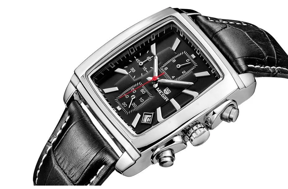 Premium Chronograph Leather Watch