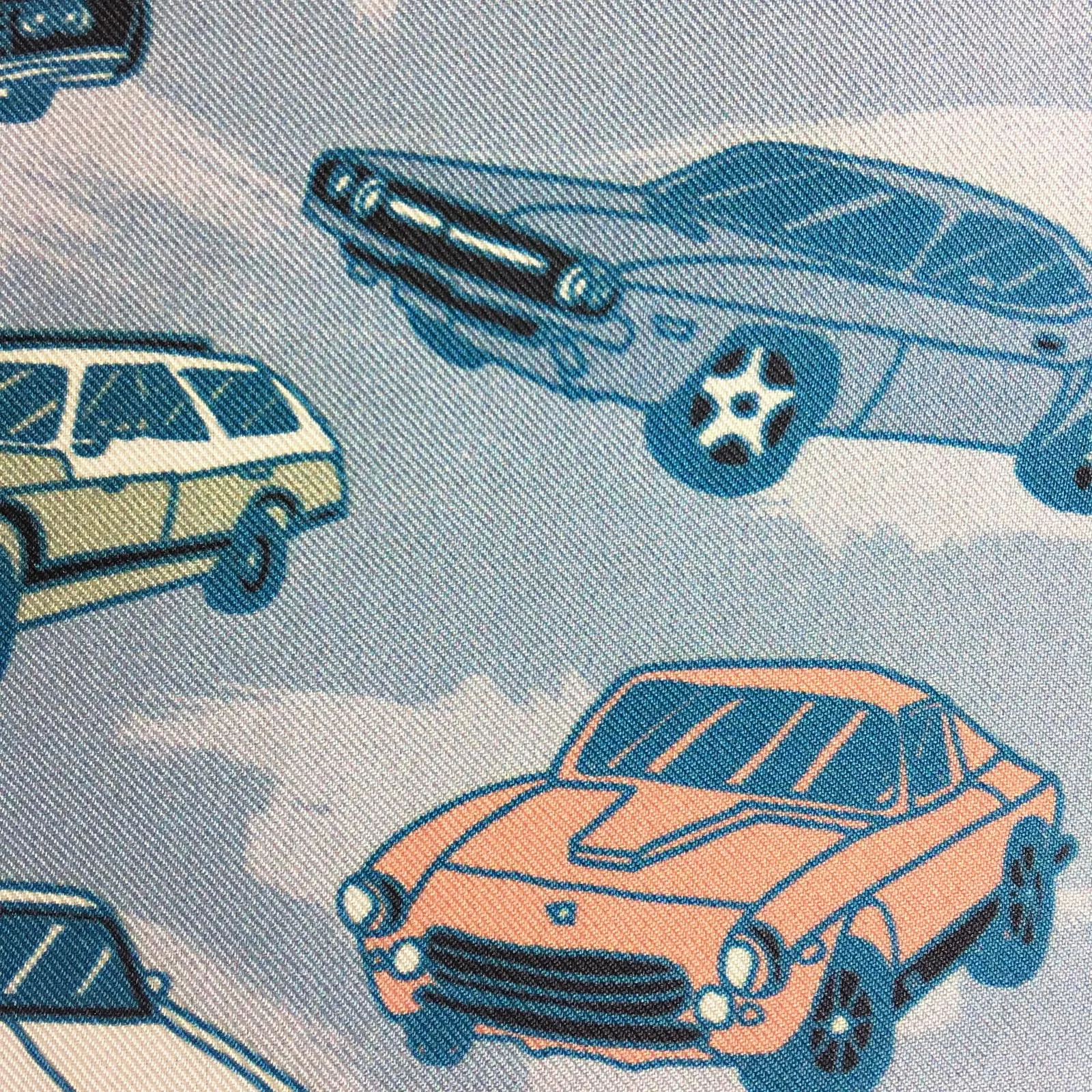 "MUSCLE CARS" DIGITAL PRINT POCKET SQUARE