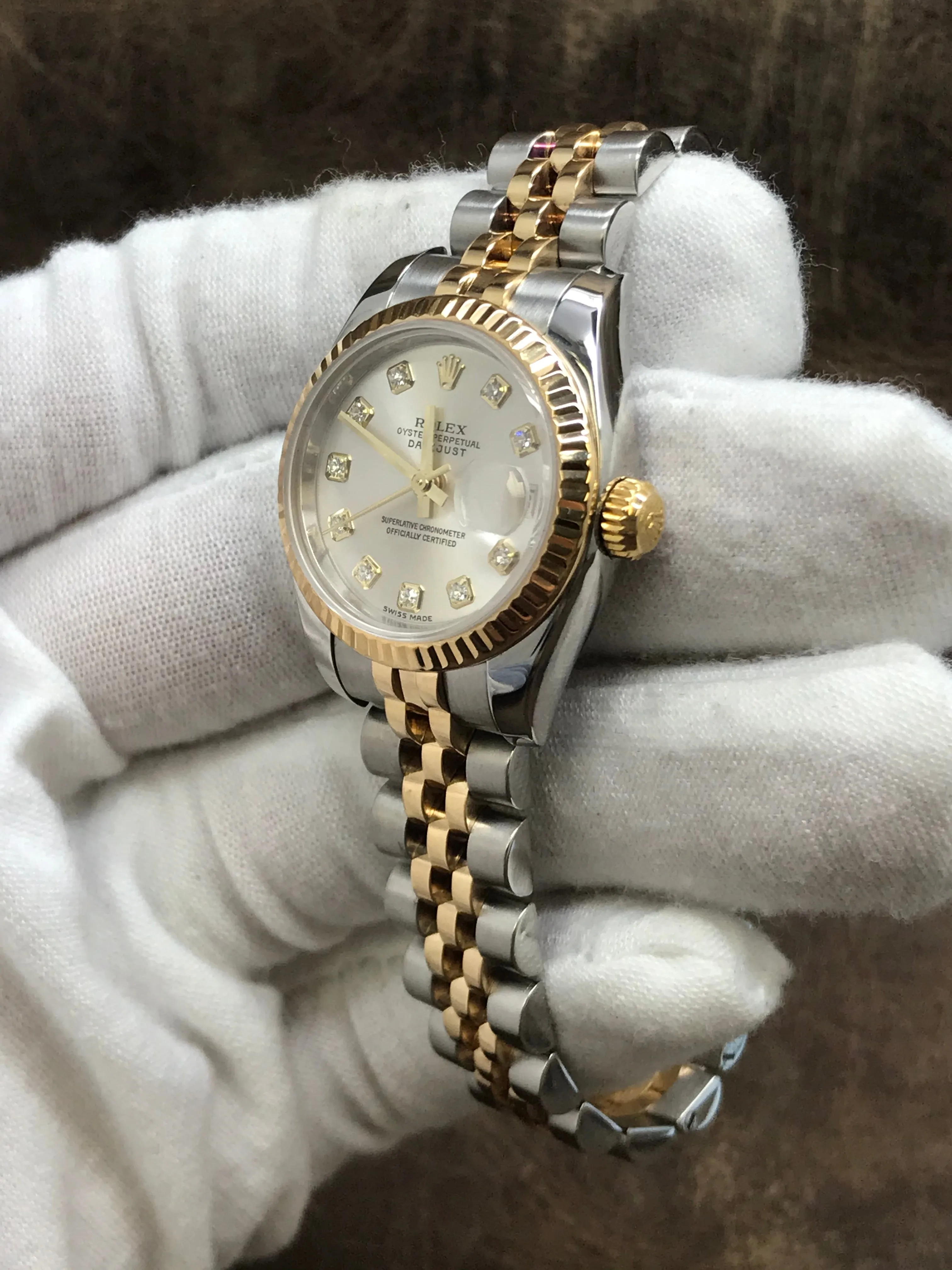 Rolex Datejust 179173 Silver Dial Automatic  Women's Watch