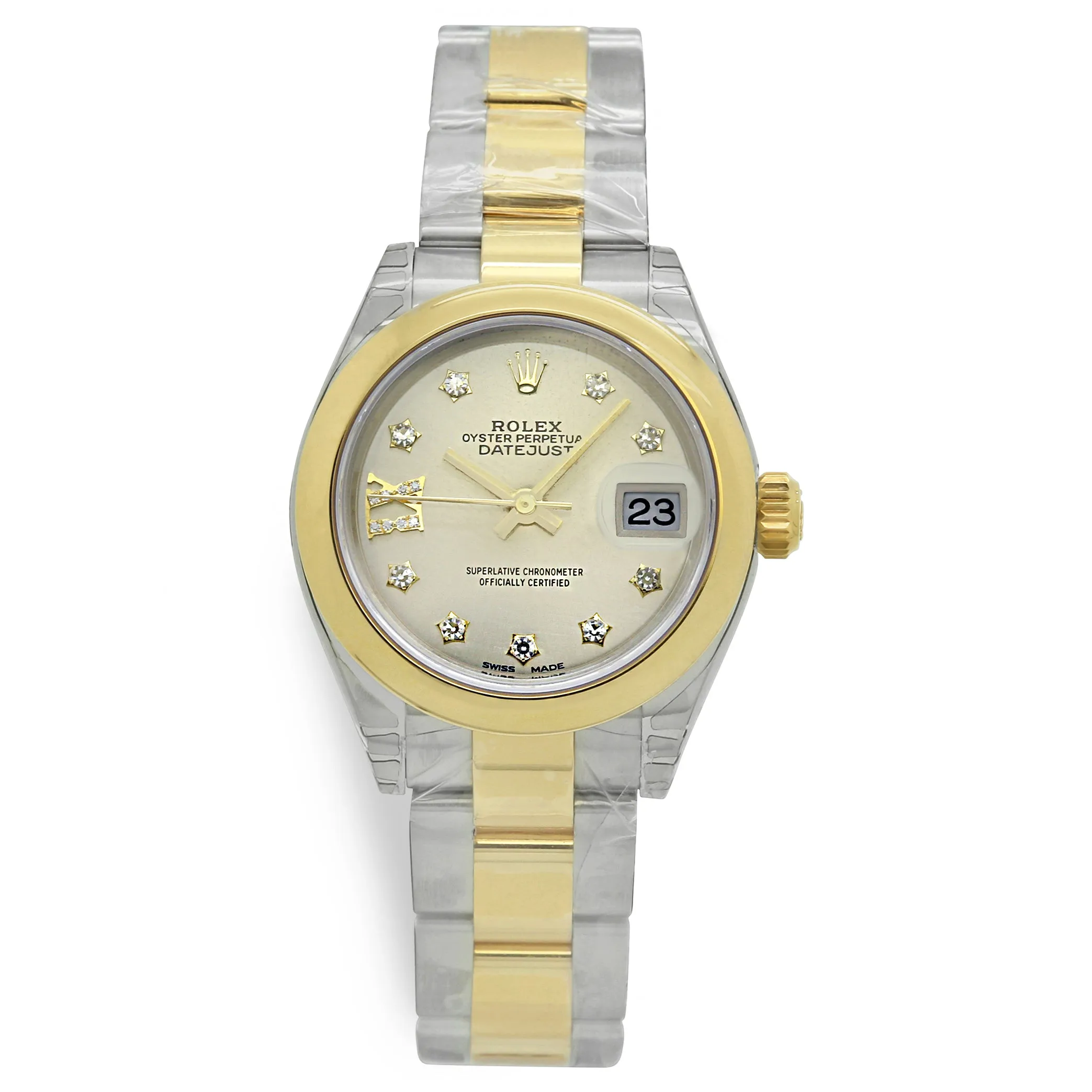 Rolex Datejust Diamond 279163 Silver Dial Automatic Women's Watch