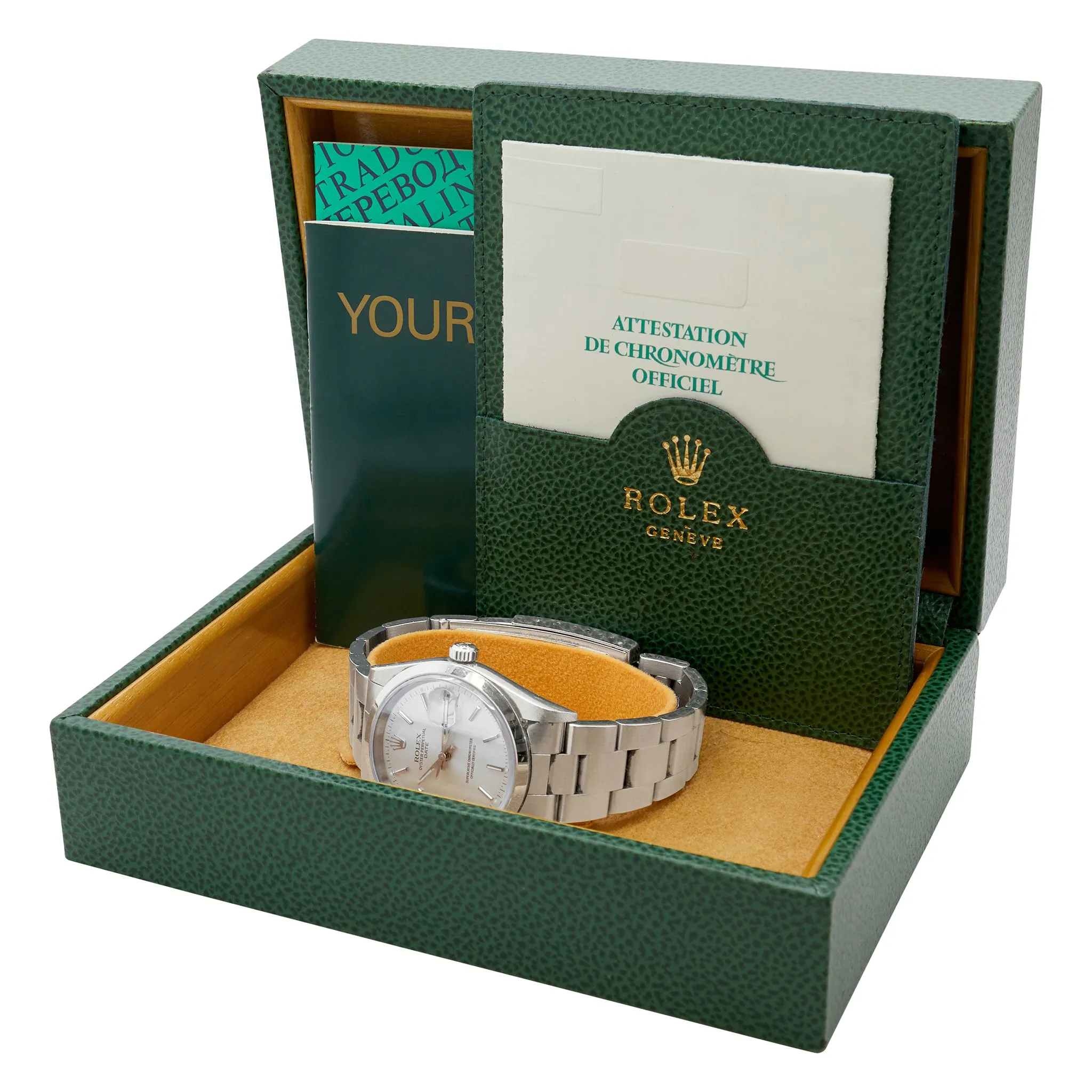 Rolex Oyster Perpetual Date 34mm Date 15200 Silver Dial Automatic Watch