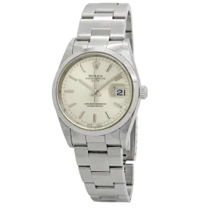 Rolex Oyster Perpetual Date 34mm Date 15200 Silver Dial Automatic Watch