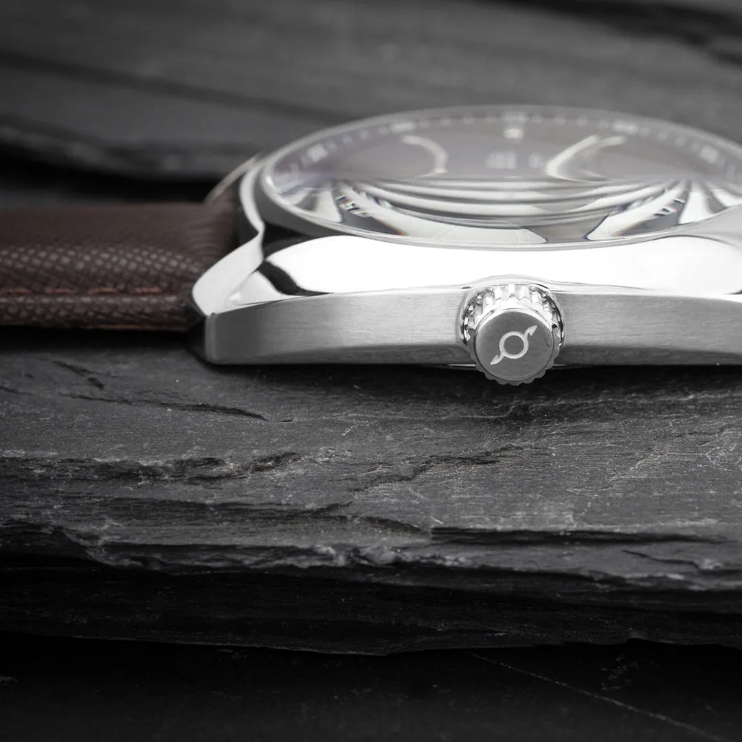 Silver Watch - Black Dial | Master Date - 38mm