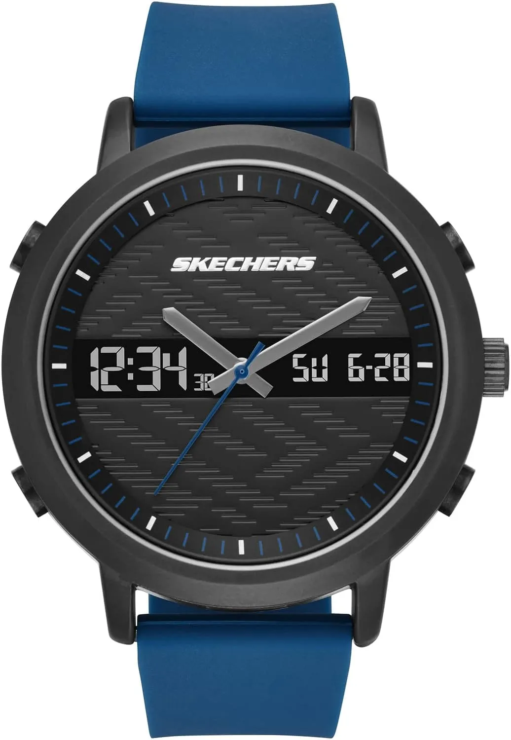 Skechers SR5072 Analog-Digital Watch for Men -  Lawndale Black, Blue