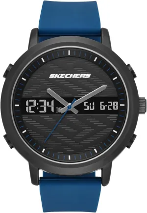 Skechers SR5072 Analog-Digital Watch for Men -  Lawndale Black, Blue