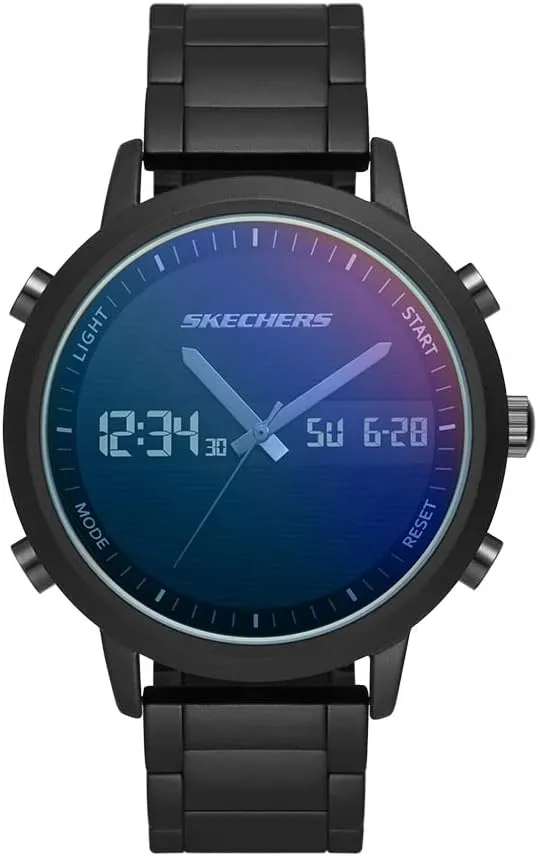 Skechers SR5174 Analog-Digital Watch for Men -  Lawndale Black Iridescent