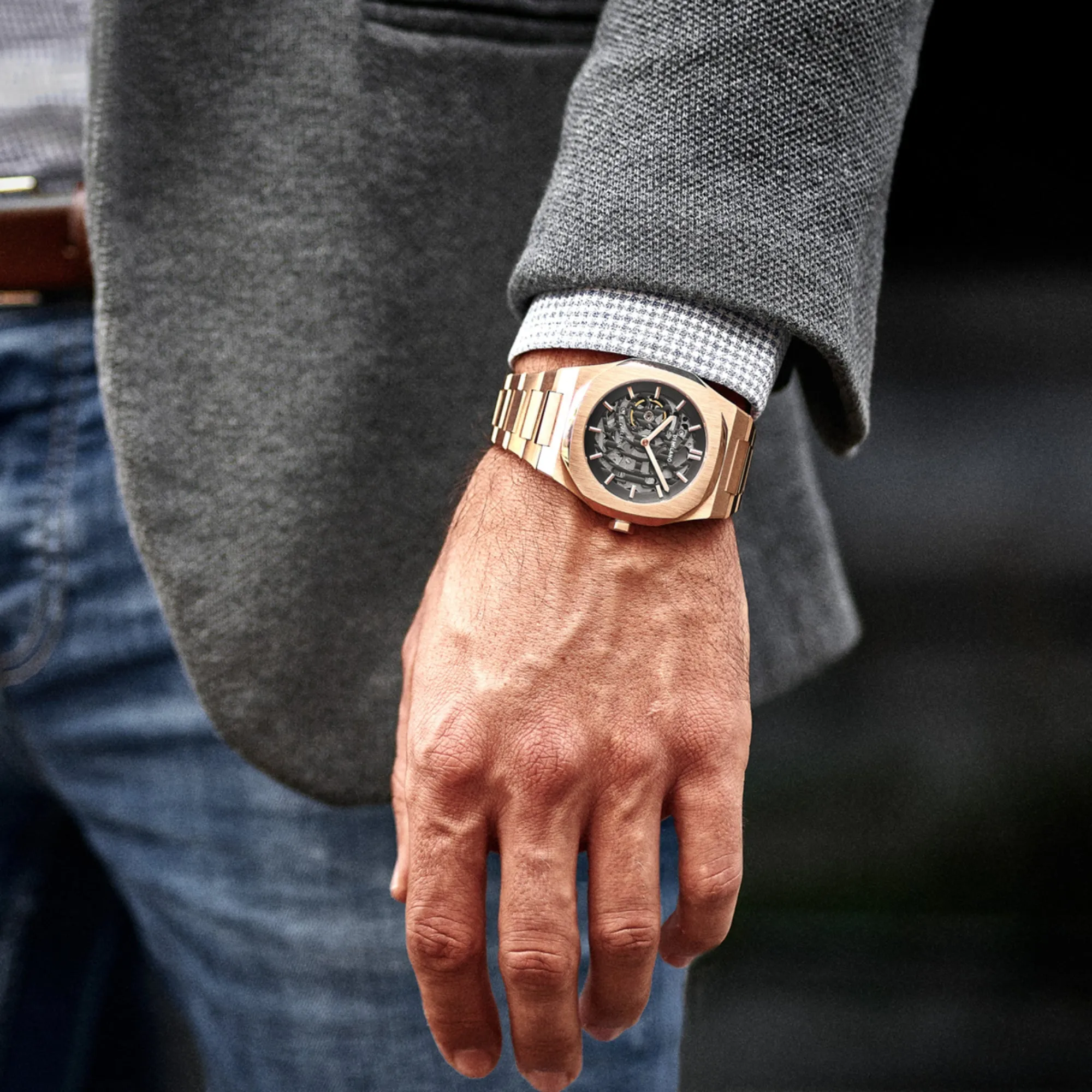 Skeleton Bracelet 41.5mm - Rose Gold