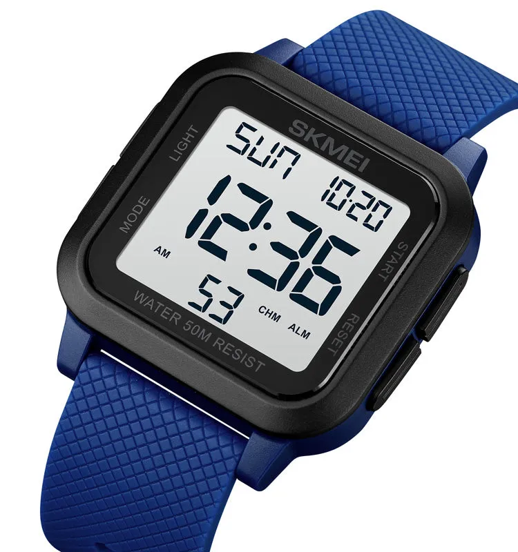 Square luminous men's student watch W2318894