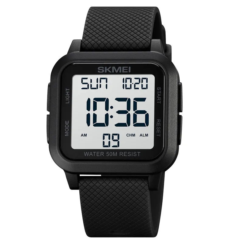 Square luminous men's student watch W2318894