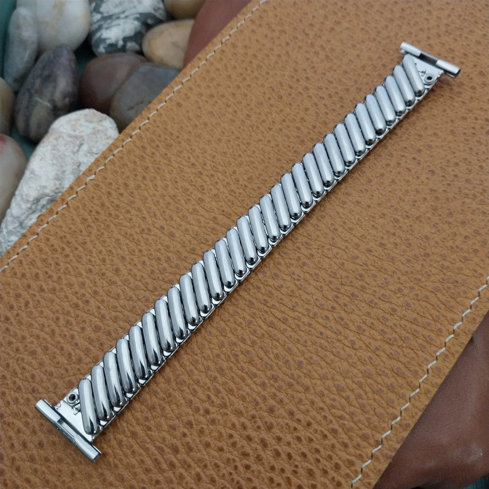 Stainless Steel 1950s Bellavance USA nos Vintage Watch Band 14mm 16mm 18mm