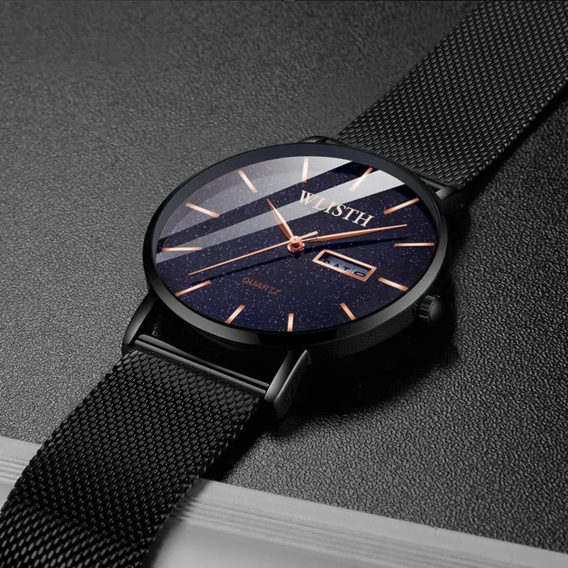 Starry sky dial men's quartz watch W11S8546