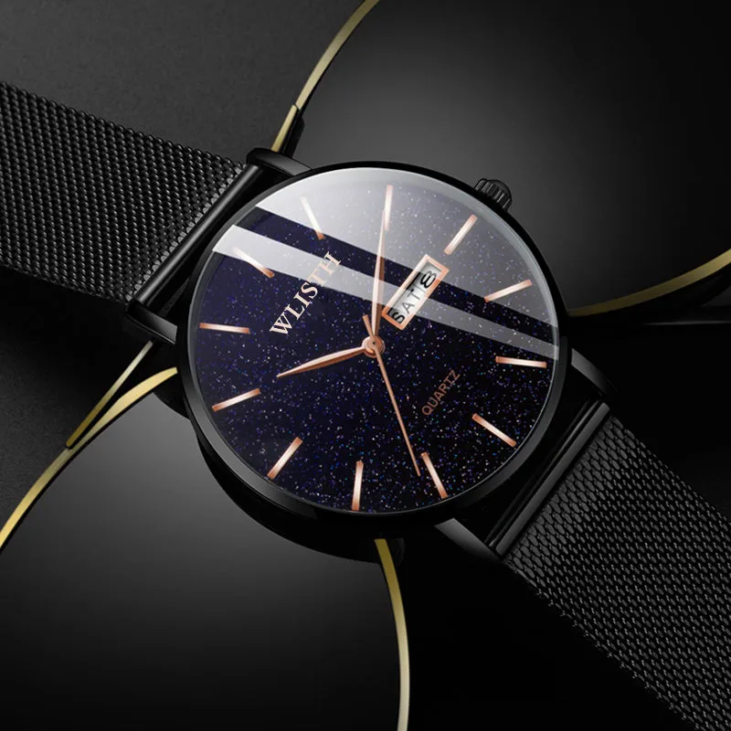 Starry sky dial men's quartz watch W11S8546