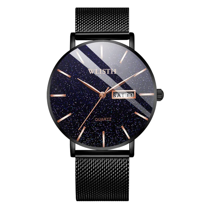 Starry sky dial men's quartz watch W11S8546